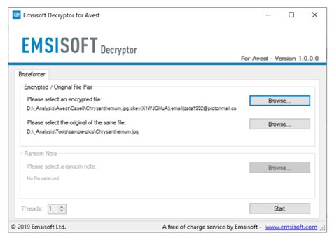 emsisoft decrypter tool